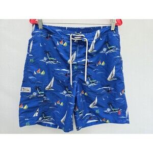 POLO RALPH LAUREN Men's Kailua Sailboat Swim Trunks Size Medium